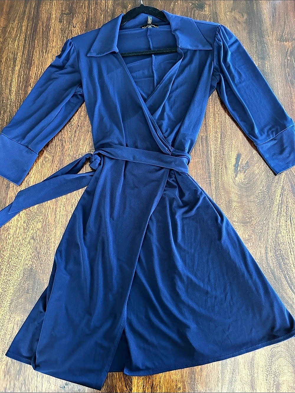 Laundry by Shelli Segal Blue Purple Wrap Dress Size XS